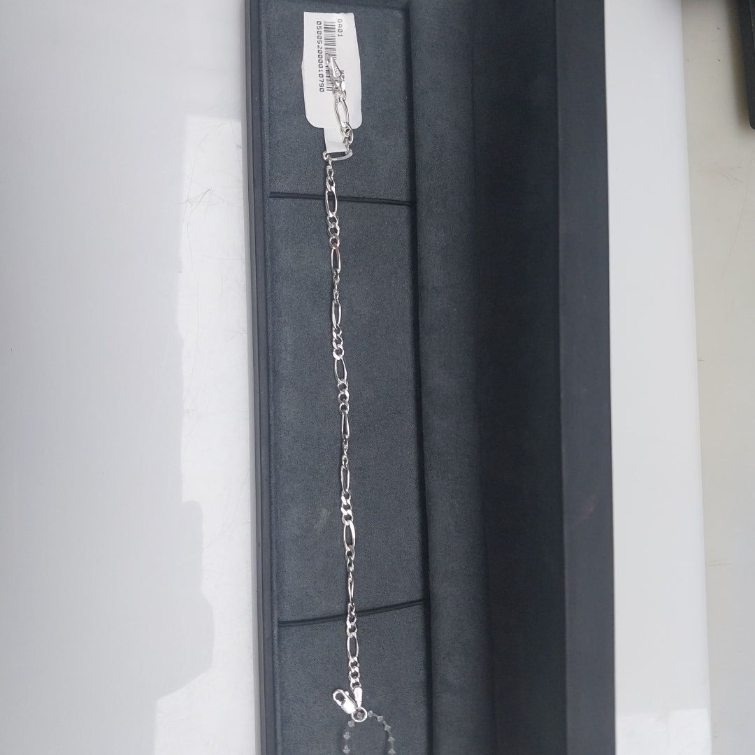 PULSERA TEJIDO 3X1 PLATA .925 18 CM 2.8 GR (NUEVO)
