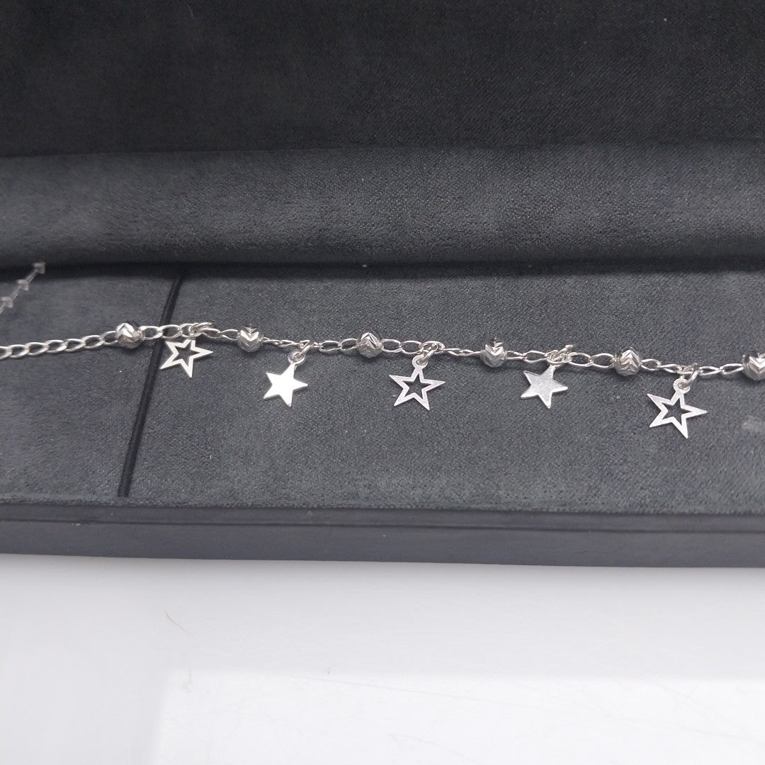 PULSERA TEJIDO ESPECIAL PLATA .925 18 CM 3.1 GR (NUEVO)