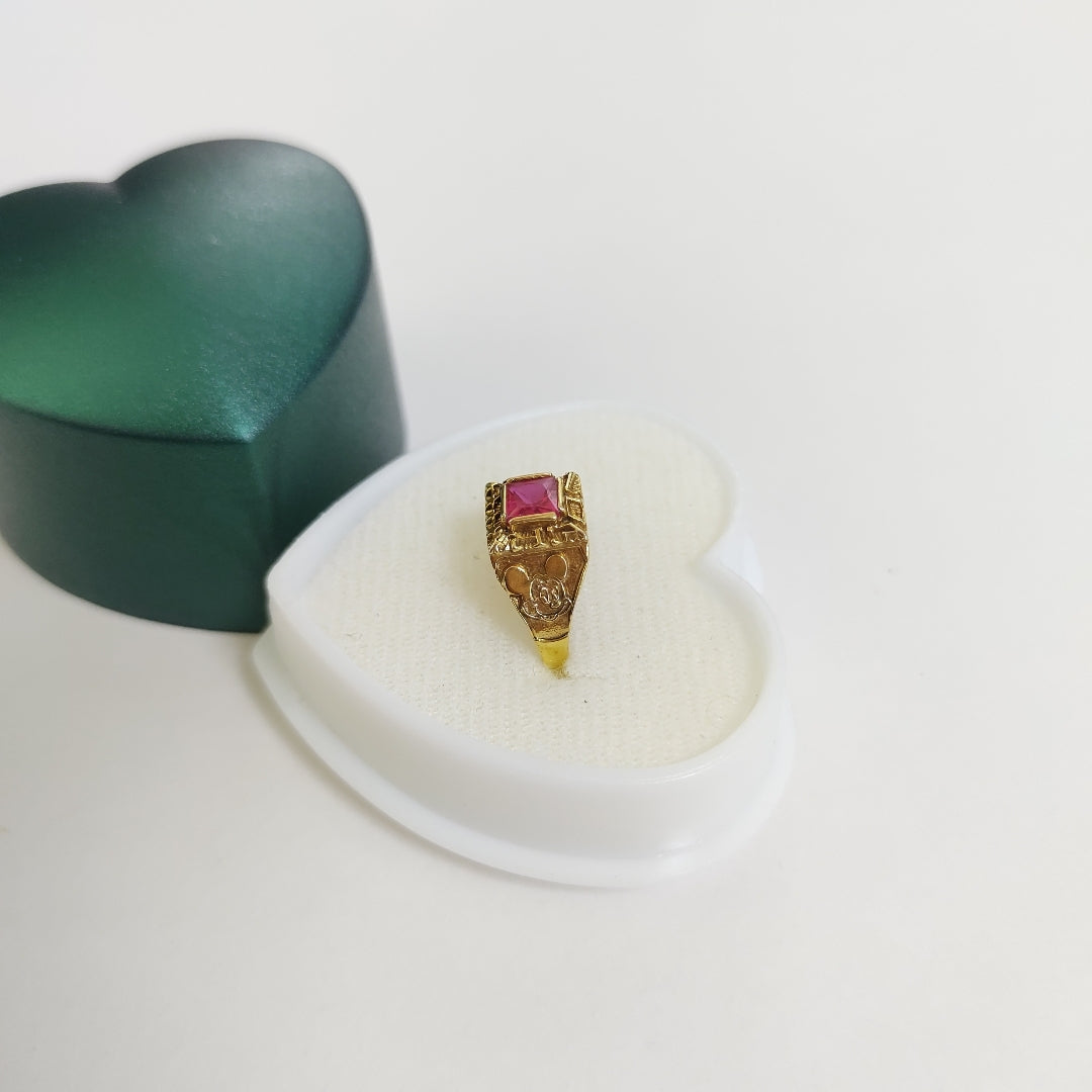 ANILLO DE GRADUACIÓN ORO 8 K 1.4 GRMS (SEMINUEVO)