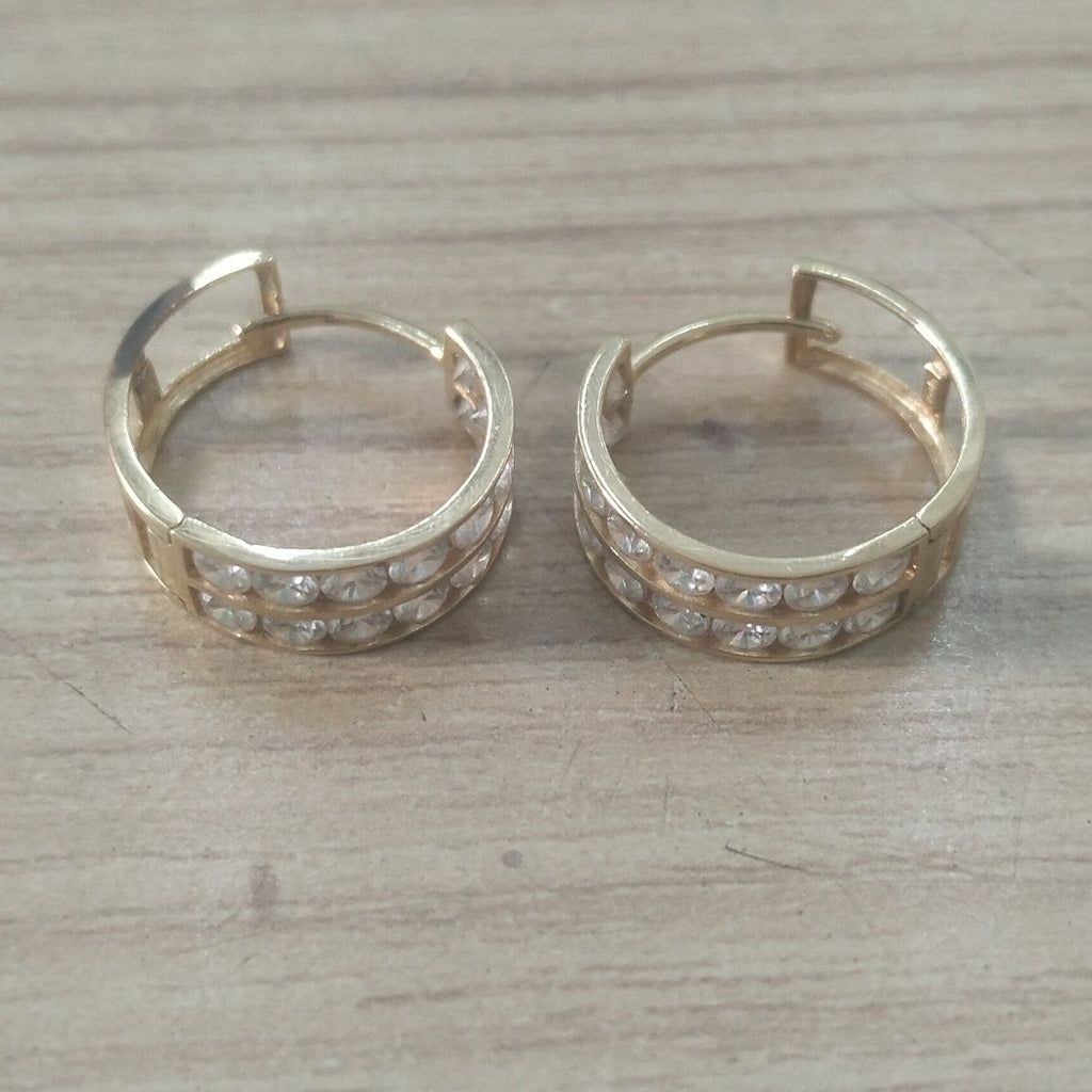 ARRACADAS PAR ORO 14 K 2.2 GRMS (SEMINUEVO)