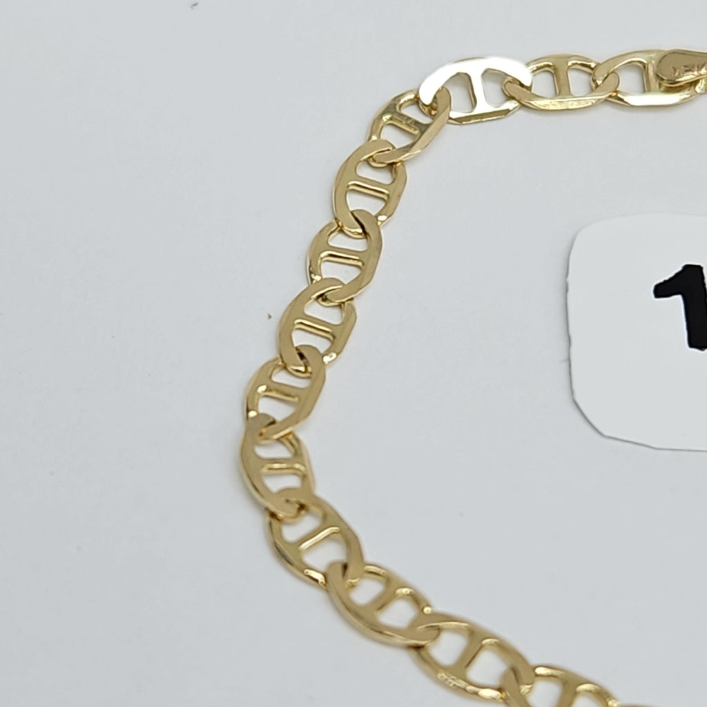 PULSERAS TEJIDO MARINERA ORO 14K 16 CM 2.9 GR (NUEVO)