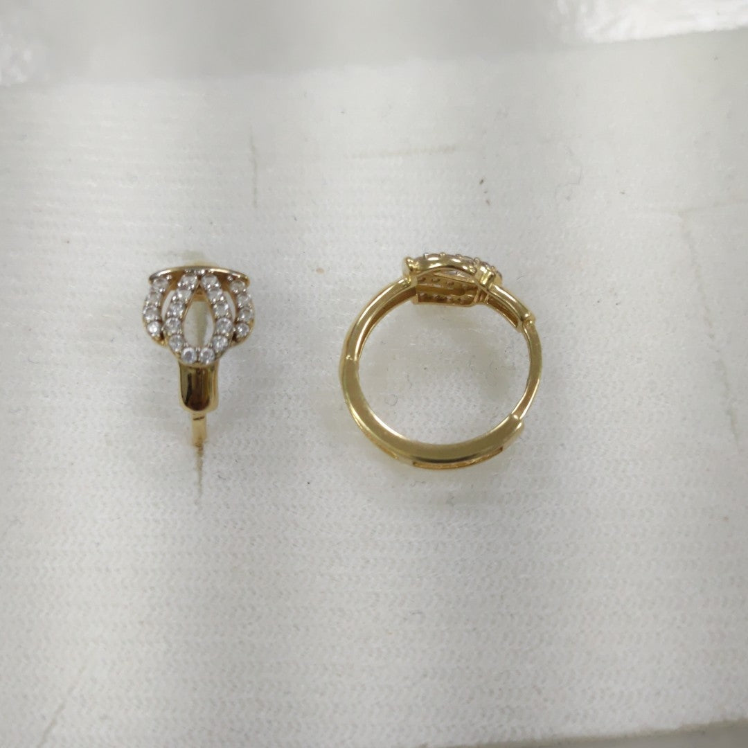 ARETES PAR ORO 14 K 2,10 GRMS (SEMINUEVO)