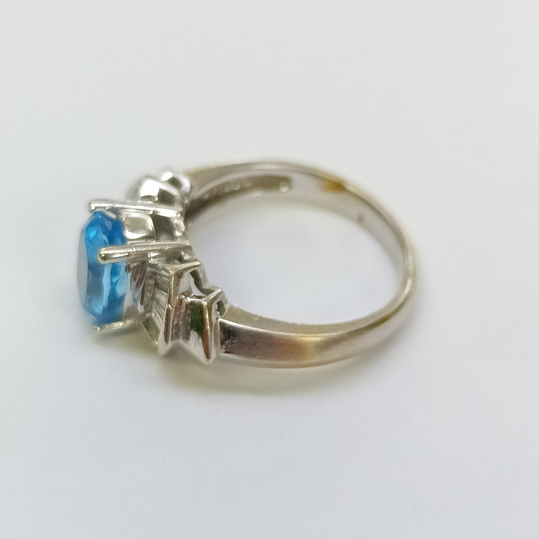 ANILLITO ORO BLANCO 14 K 5.8 GRMS (SEMINUEVO)