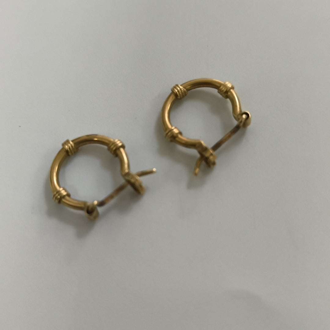 ARRACADAS PAR ORO 14 K 1,50 GRMS (SEMINUEVO)