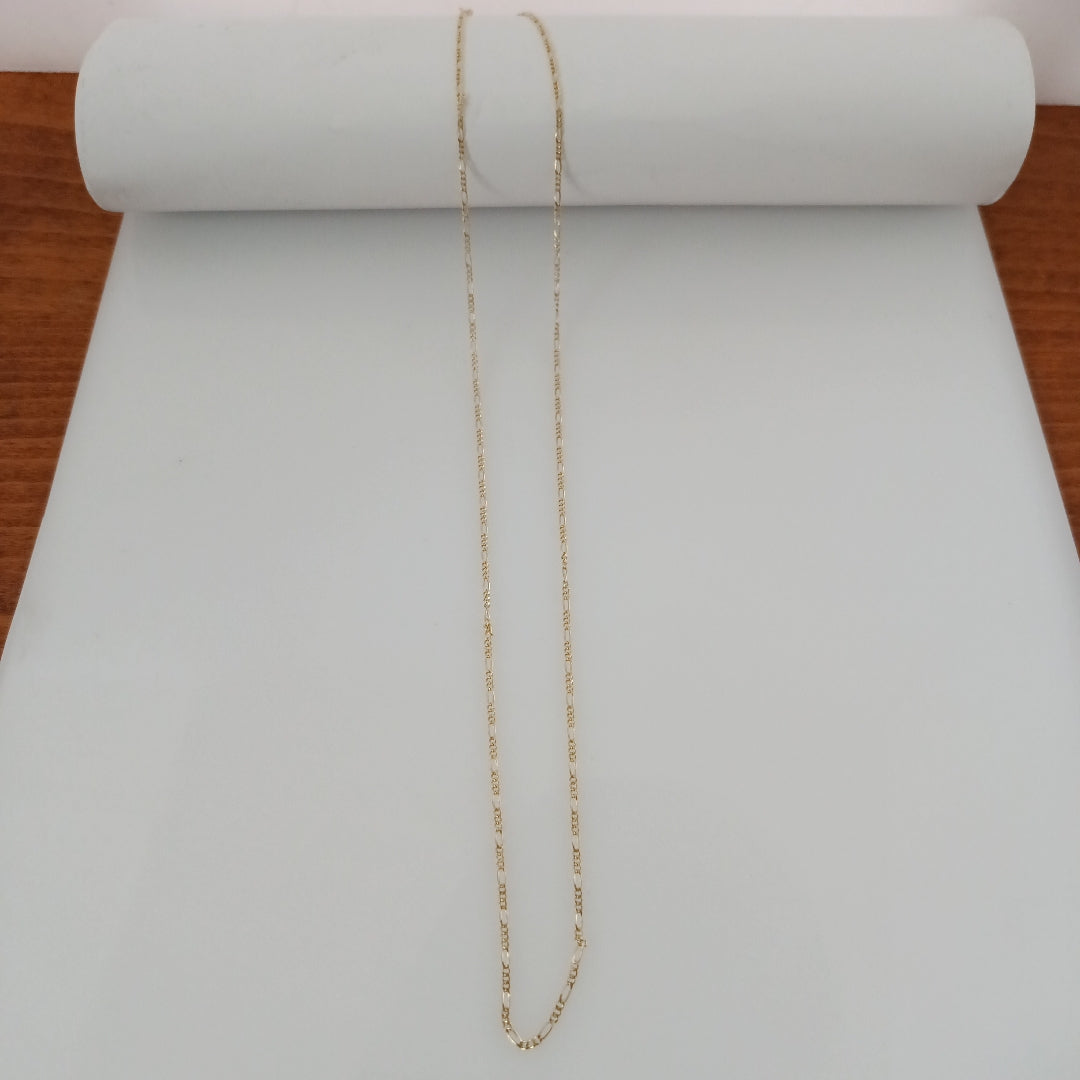 CADENAS TEJIDO 3X1 ORO 14K 55 CM 2.7 GR (NUEVO)