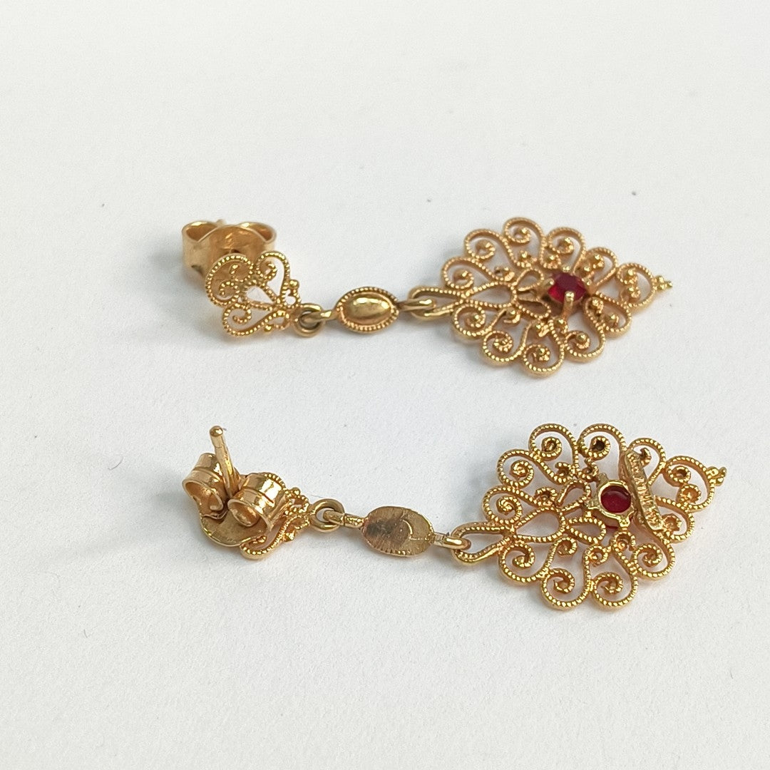 BROQUELES PAR ORO 14 K 2.9 GRMS (SEMINUEVO)