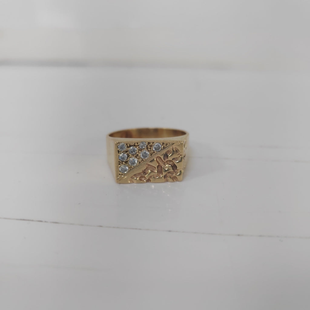 ANILLO ORO 14 K 9 GRMS (SEMINUEVO)