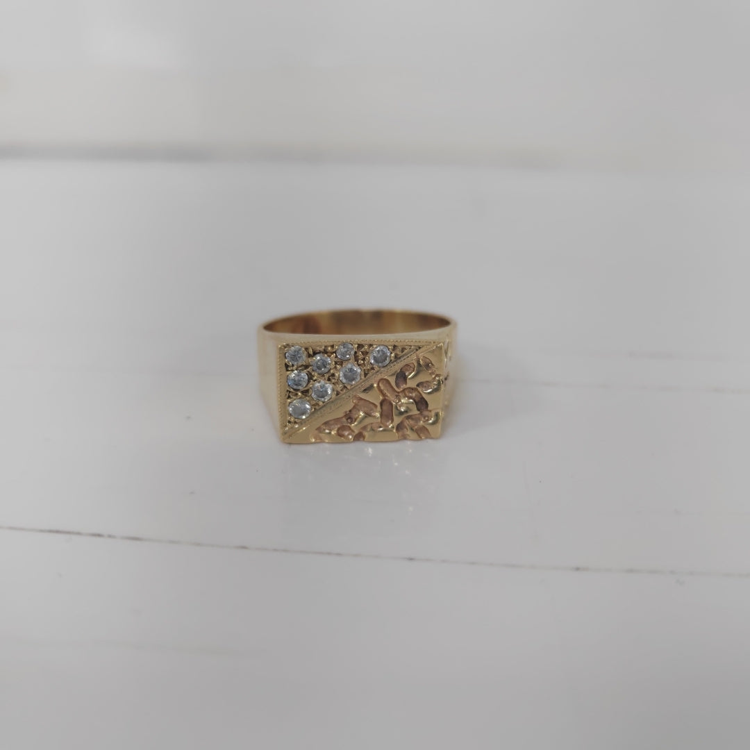 ANILLO ORO 14 K 9 GRMS (SEMINUEVO)