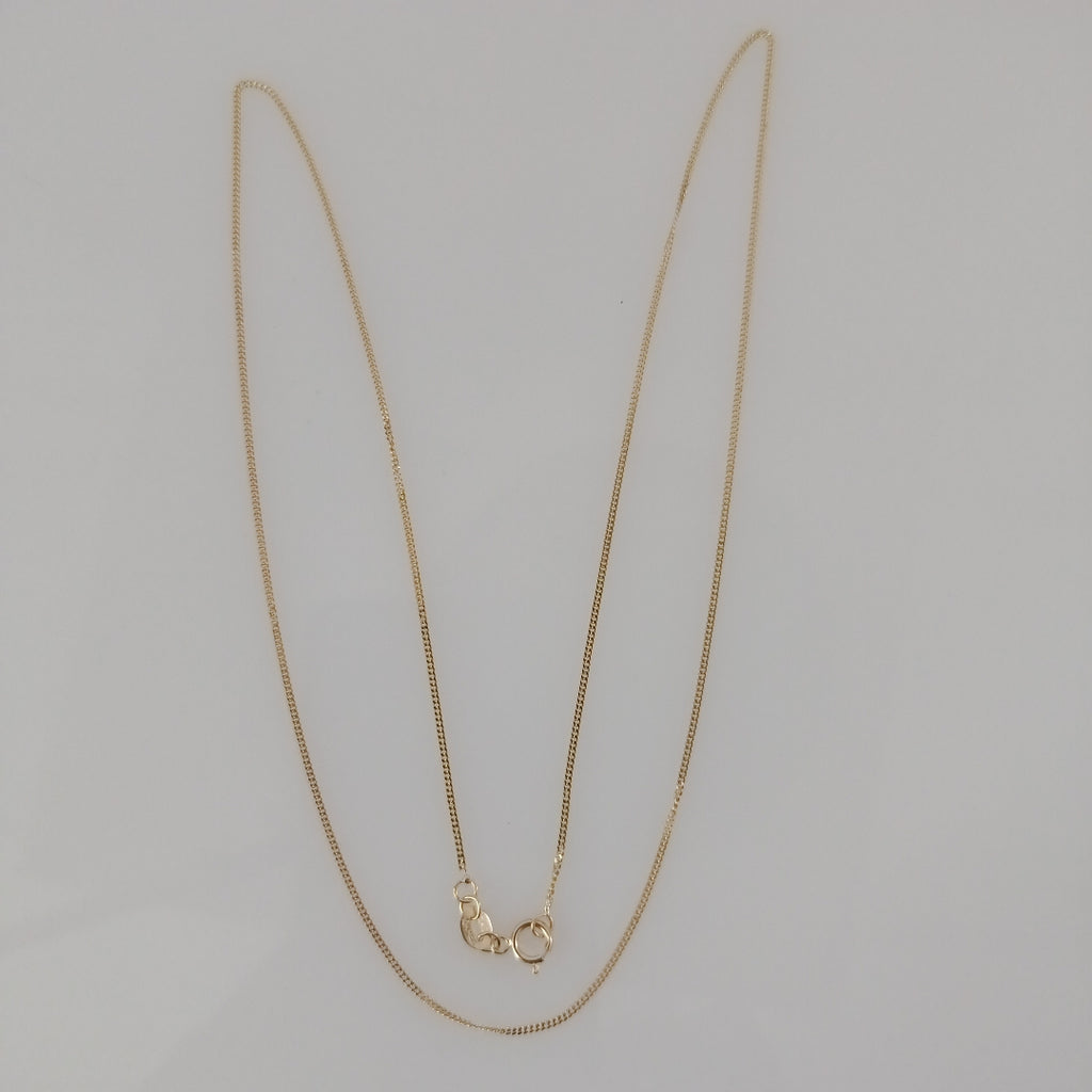 CADENAS TEJIDO BARBADA ORO 10K 55 CM 1.8 GR (NUEVO)