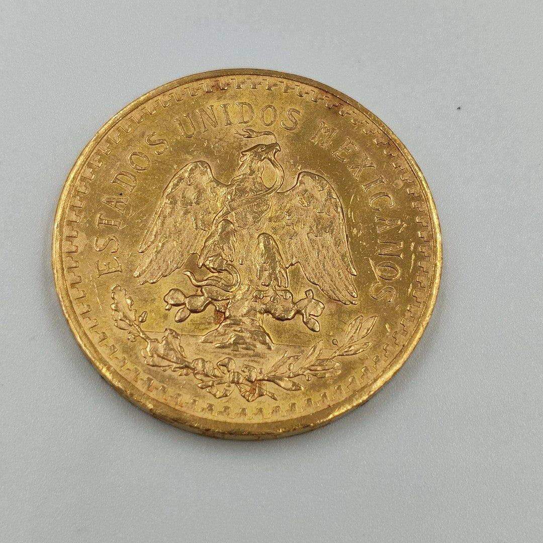 K1 41,60 GRMS 21 K IDENTIFICACIÓN MONEDA NOMINATIVA MONEDAS PESOS 50 PESOS (SEMINUEVO)