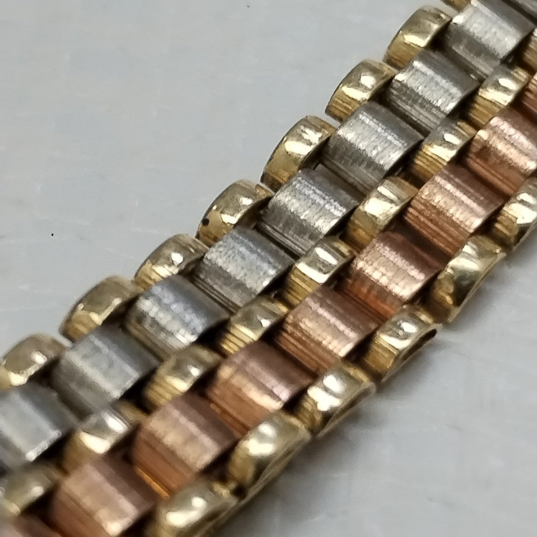 RELOJ CAJA ACERO PULSO ORO ORO 10 K 19.7 GRMS (SEMINUEVO)