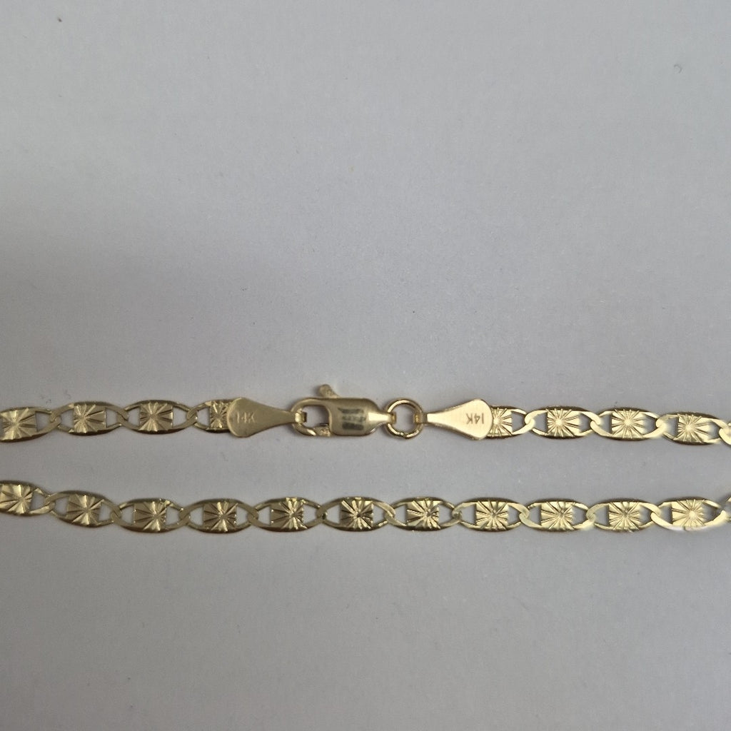 PULSERAS GUCHI ORO 14K 18 CM 2.8 GR (NUEVO)