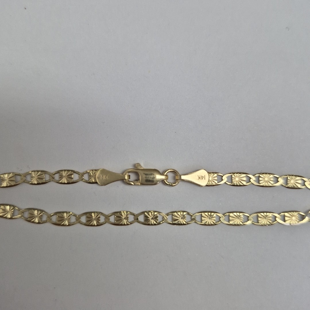 PULSERAS GUCHI ORO 14K 18 CM 2.8 GR (NUEVO)