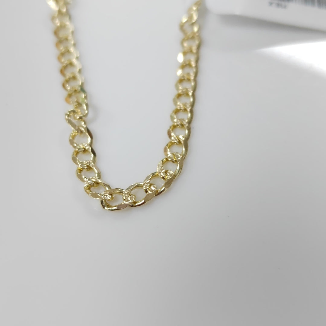 PULSERAS BARBADA ORO 14K 21 CM 5.3 GR (NUEVO)