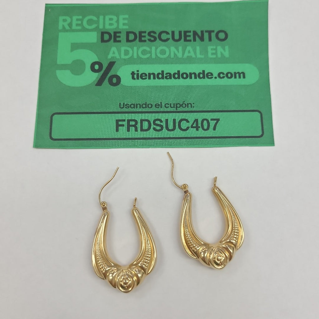 ARRACADAS PAR ORO 14 K 3.7 GRMS (SEMINUEVO)