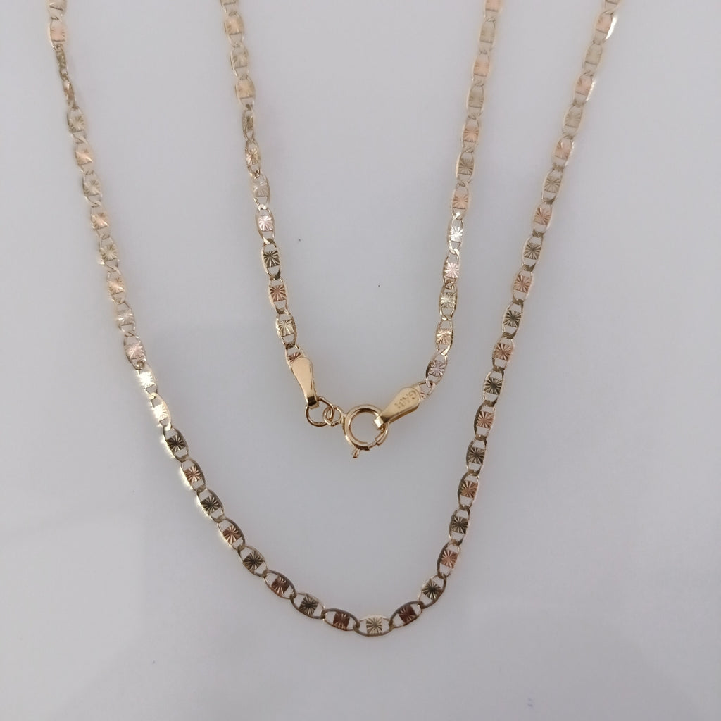 CADENAS TEJIDO GUCHI ORO 10K 60 CM 3.1 GR (NUEVO)