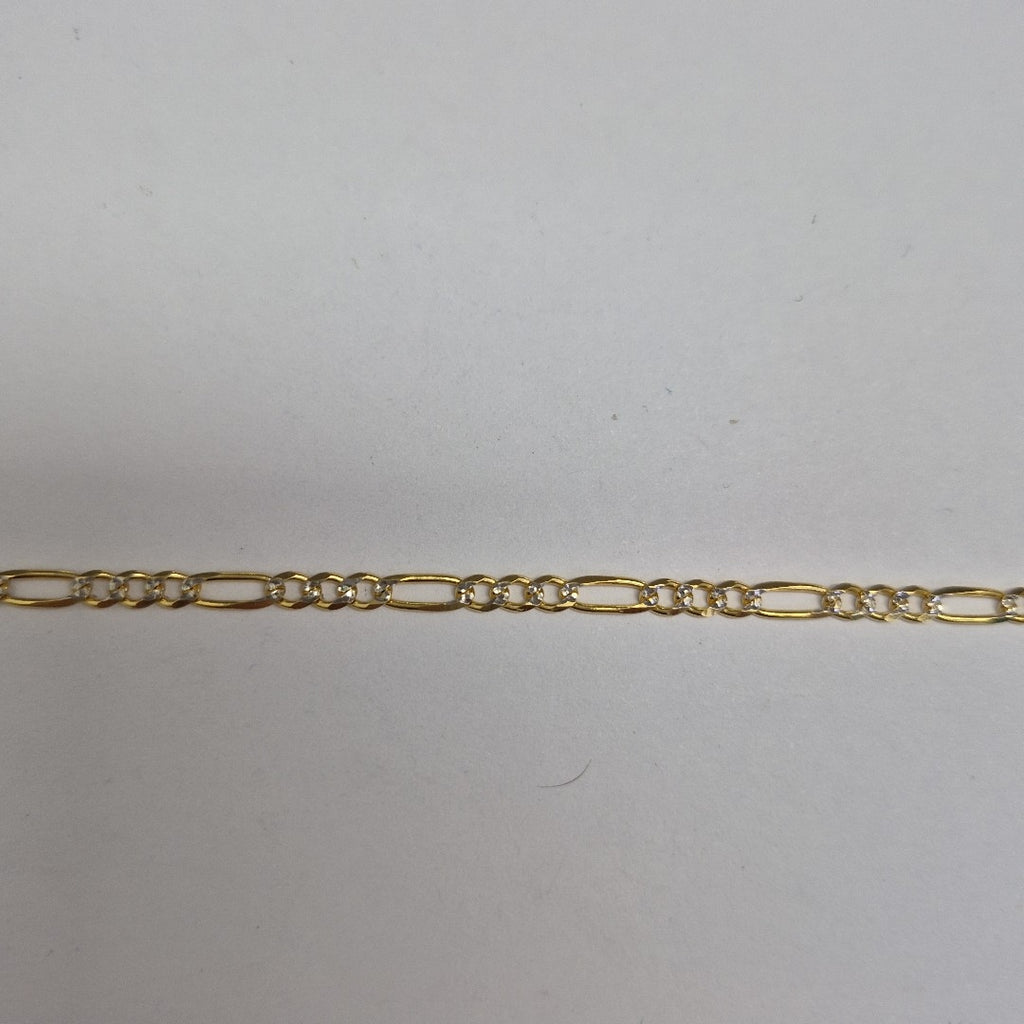 CADENAS 3X1 DIAMANTADA ORO 14K 55 CM 8.5 GR (NUEVO)