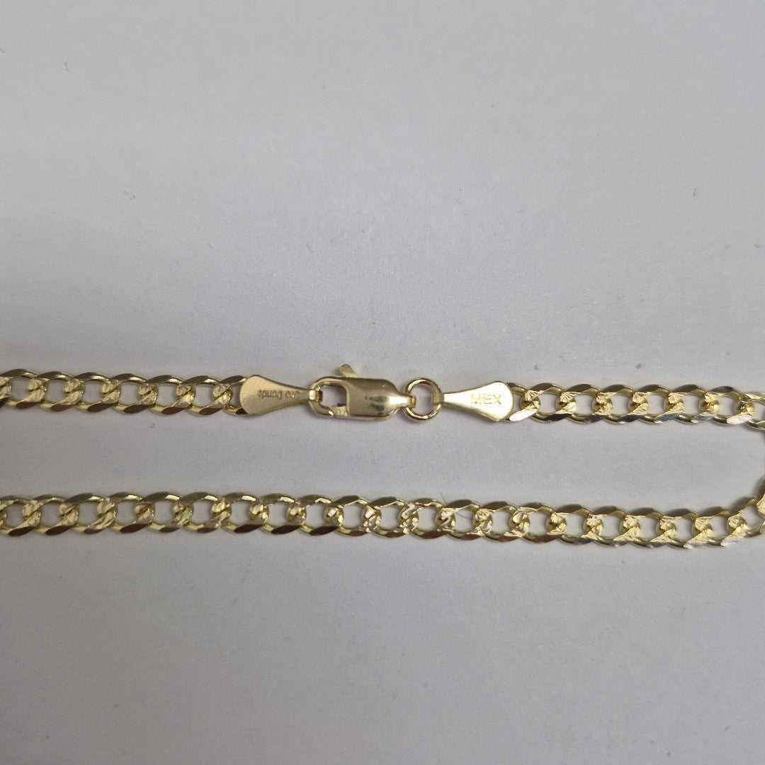 PULSERAS BARBADA ORO 14K 18 CM 4.6 GR (NUEVO)