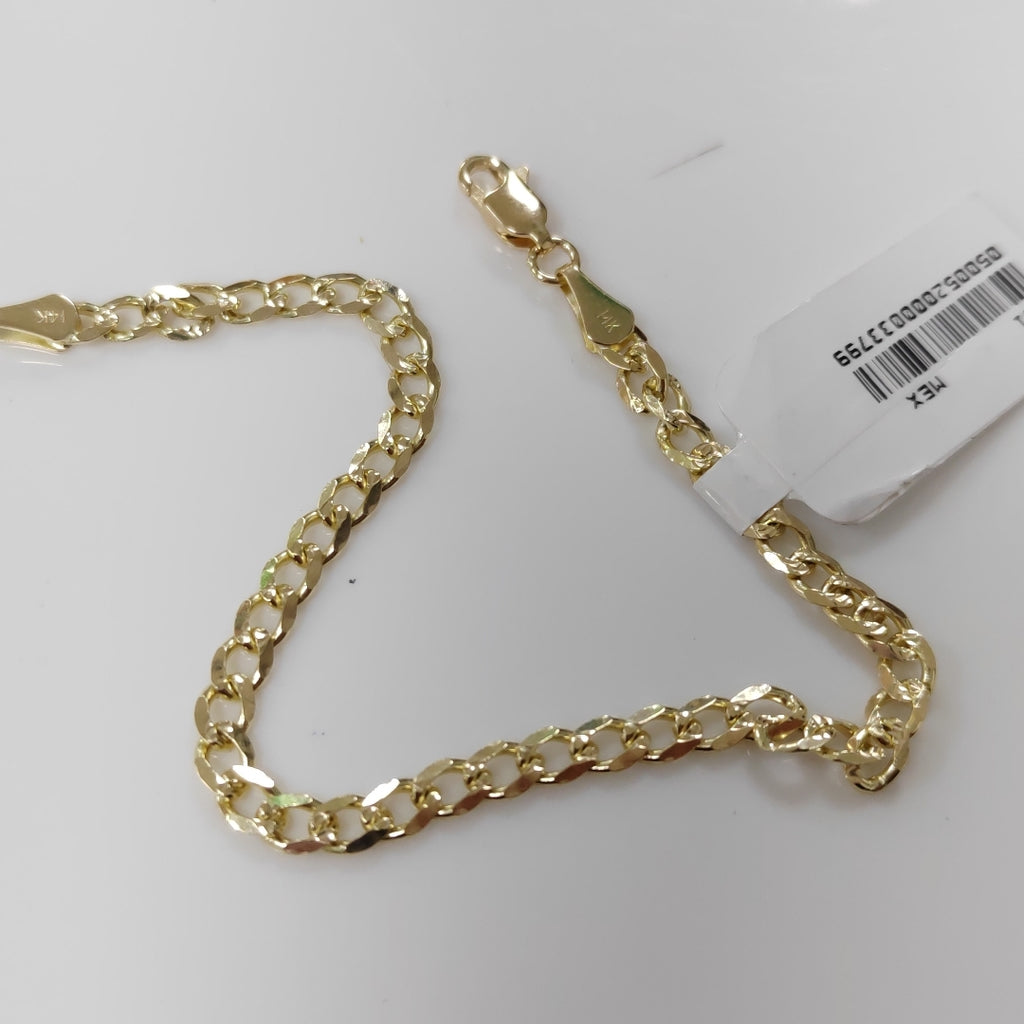 PULSERAS BARBADA ORO 14K 18 CM 4.6 GR (NUEVO)