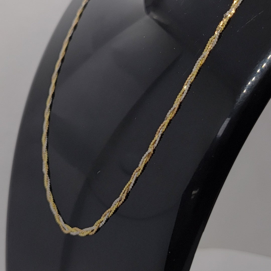 CADENA ORO,ORO COMBINADO 10 K 2,40 GRMS (SEMINUEVO)