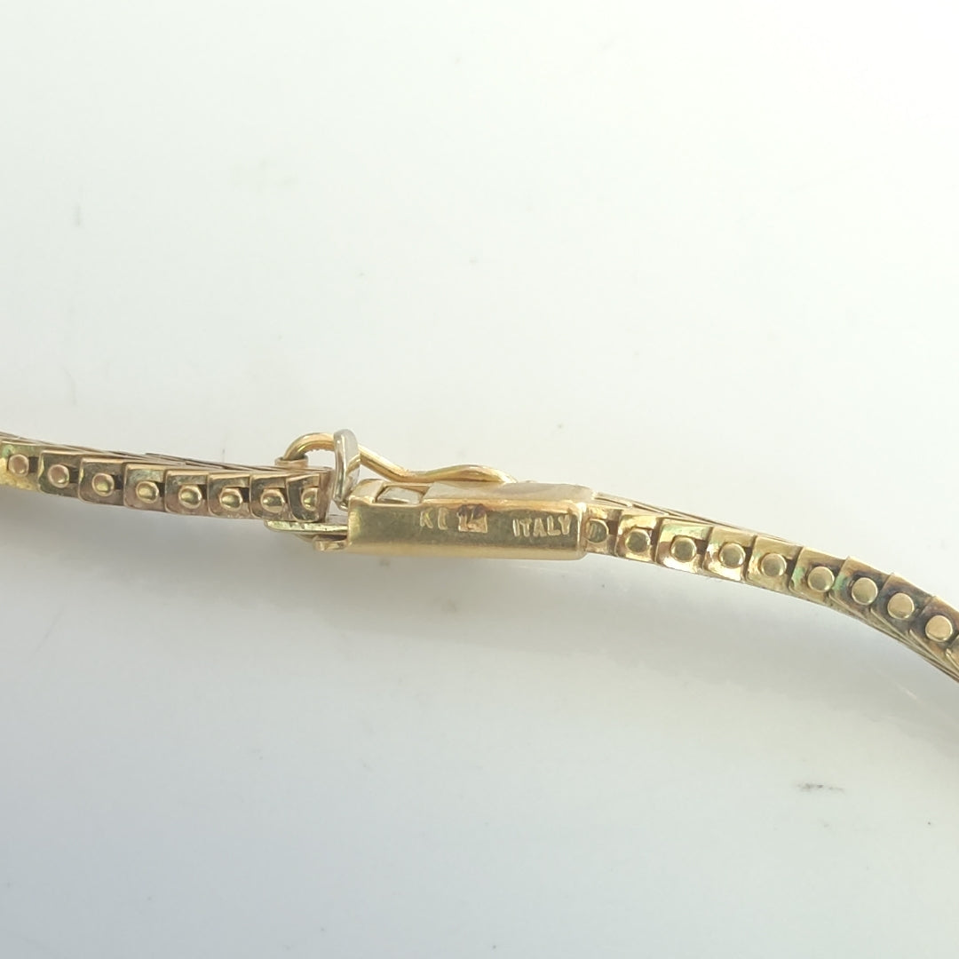 GARGANTILLA ORO, RODIADO 14 K 21.1 GRMS (SEMINUEVO)