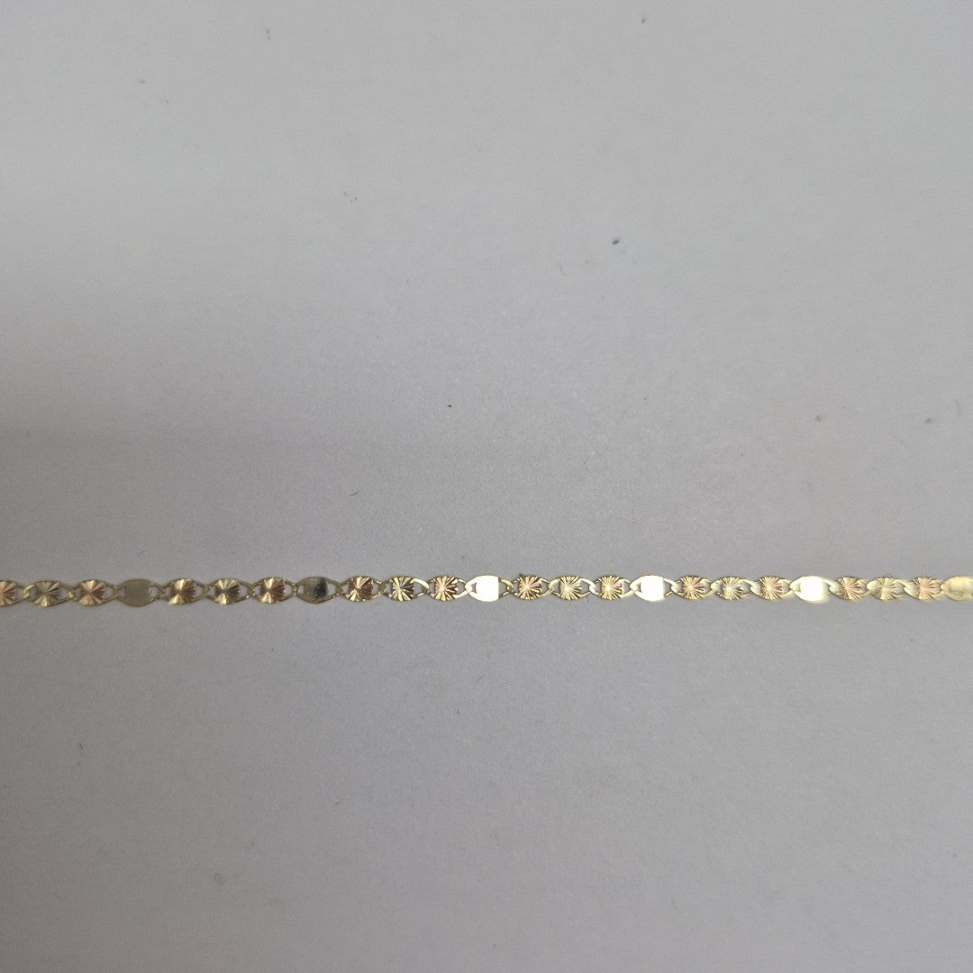CADENAS TEJIDO GUCHI ORO 10K 55 CM 1.6 GR (NUEVO)