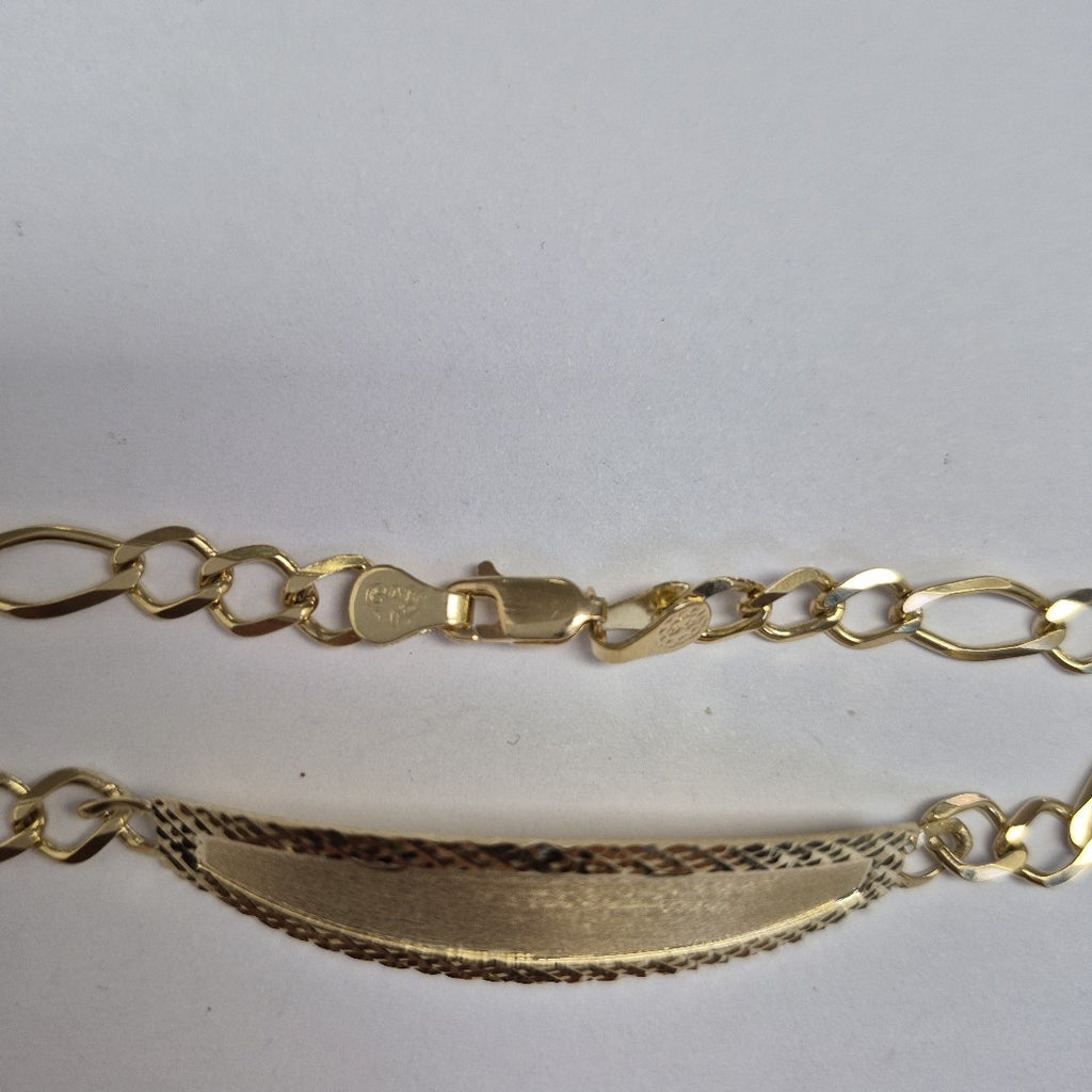 PULSERAS TEJIDO ESCLAVA 3X1 ORO 10K 21 CM 8.4 GR (NUEVO)