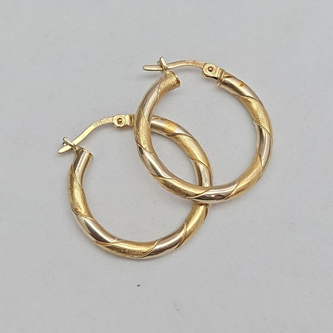 ARRACADAS PAR ORO 14 K 3,60 GRMS (SEMINUEVO)