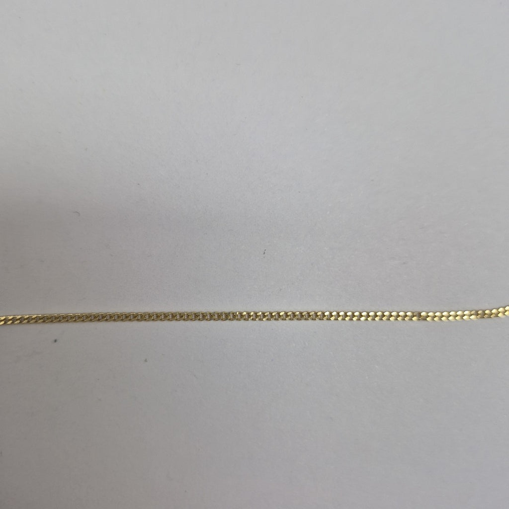 CADENAS TEJIDO BARBADA ORO 10K 55 CM 2.7 GR (NUEVO)