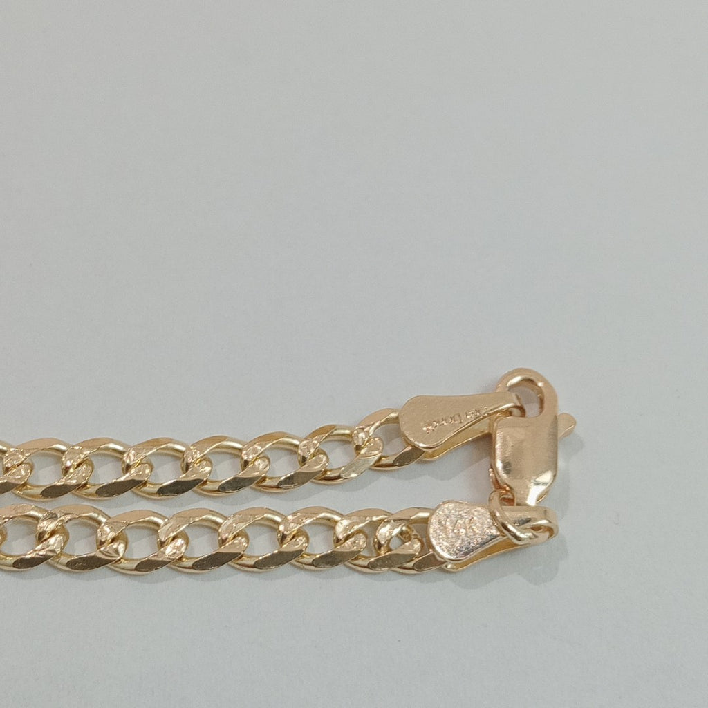 PULSERAS BARBADA ORO 14K 21 CM 5.3 GR (NUEVO)