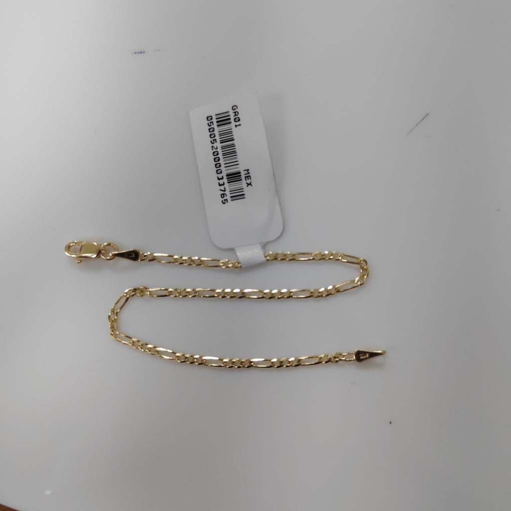PULSERAS 3X1 ORO 14K 18 CM 1.6 GR (NUEVO)