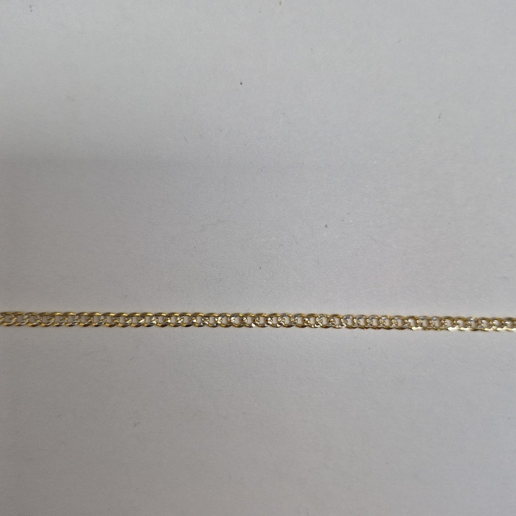 CADENAS BARBADA DIAMANTADA ORO 14K 60 CM 6.1 GR (NUEVO)