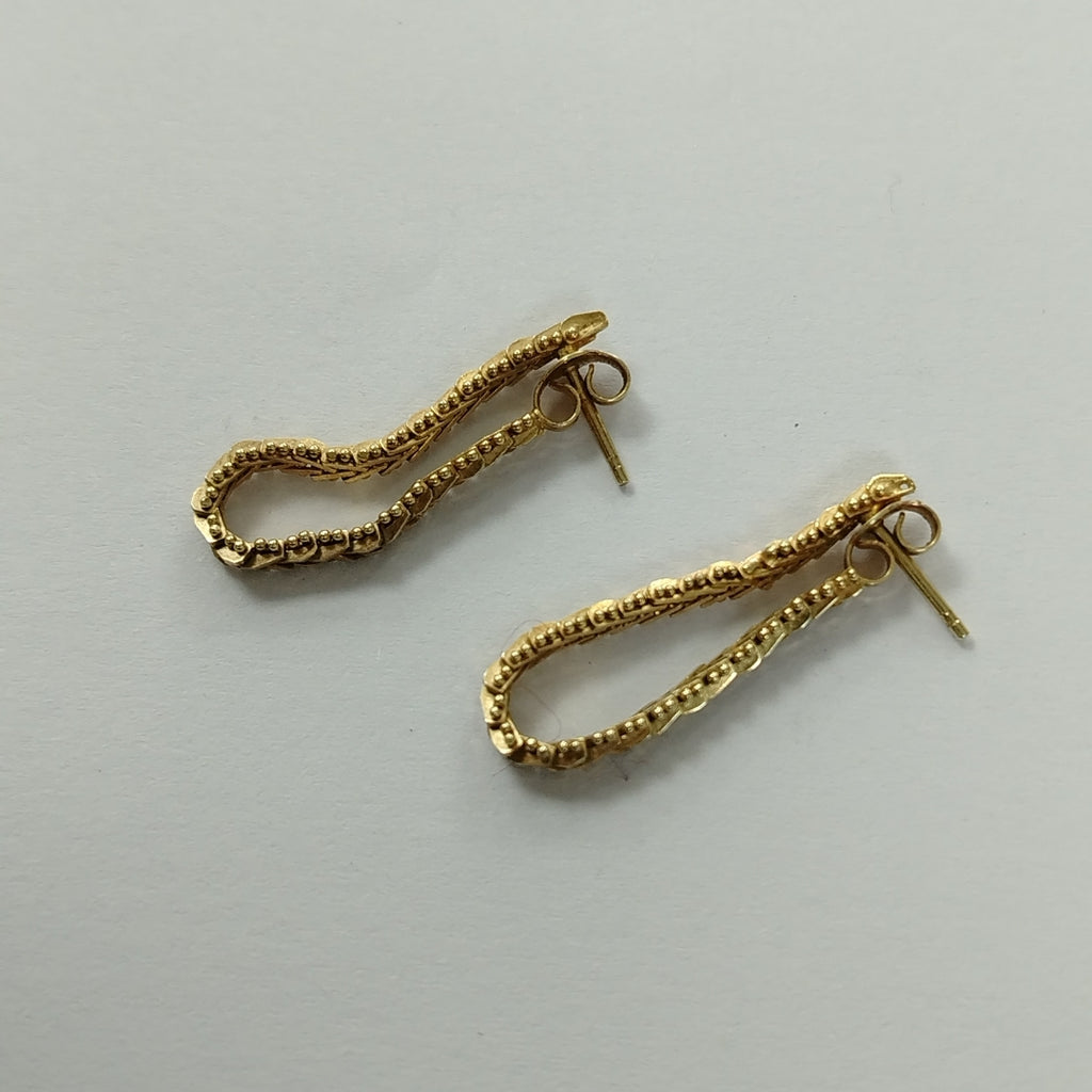 ARETES PAR ORO 14 K 3.5 GRMS (SEMINUEVO)