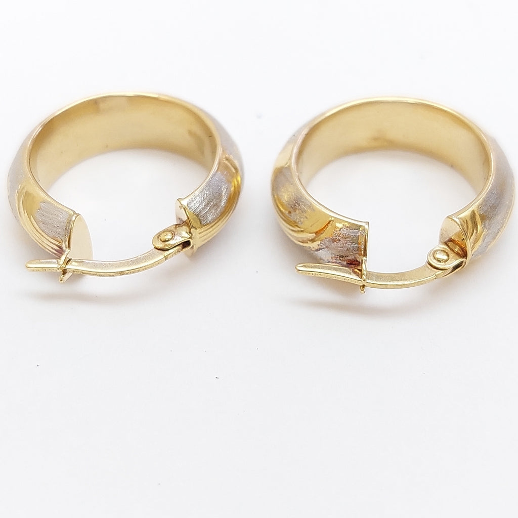 ARRACADAS PAR ORO, RODIADO 14 K 4.4 GRMS (SEMINUEVO)