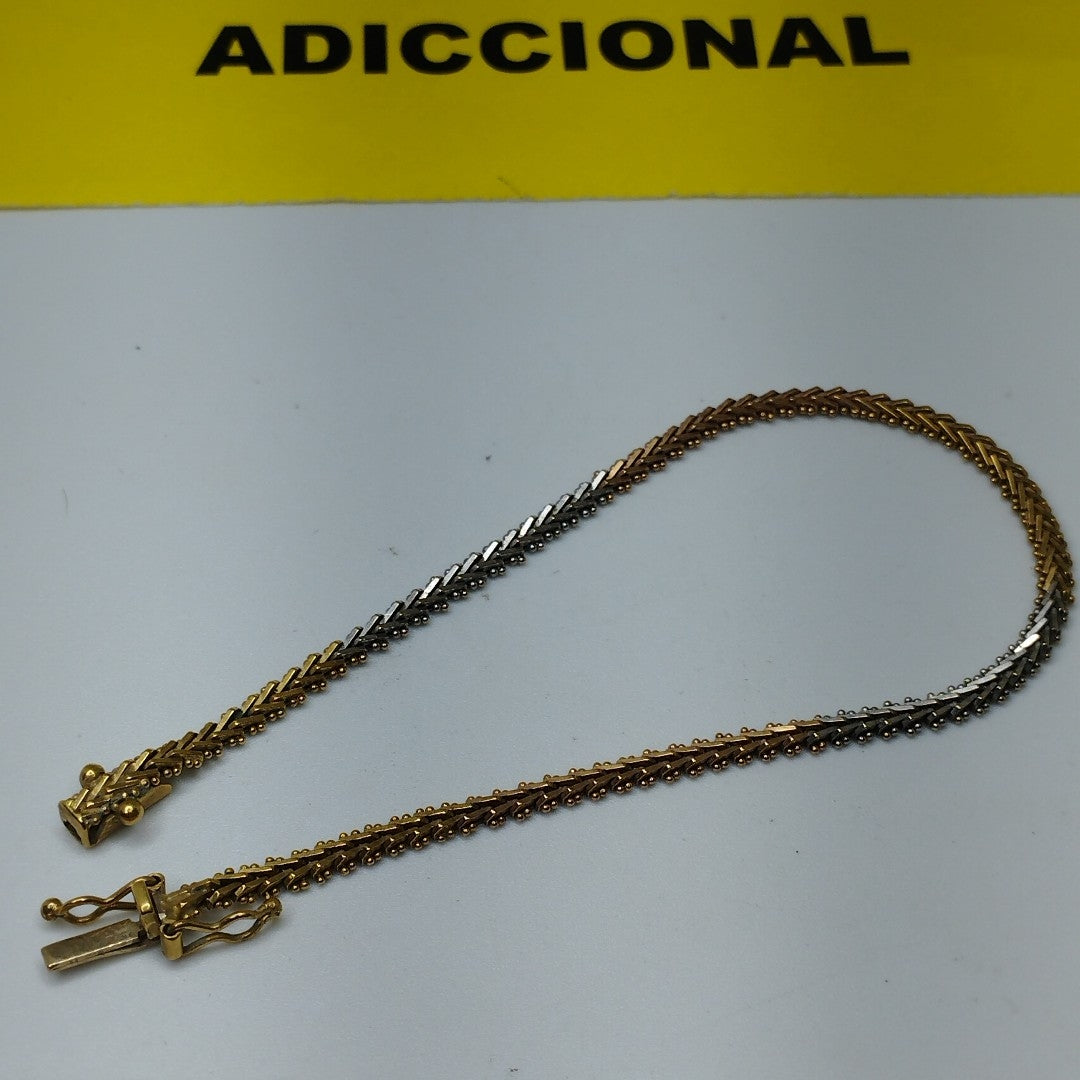 PULSERA ORO, ORO BLANCO 18 K 6.8 GRMS (SEMINUEVO)