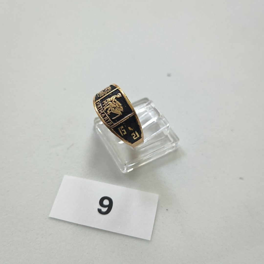 ANILLO DE GRADUACIÓN ORO 10 K 2 GRMS (SEMINUEVO)