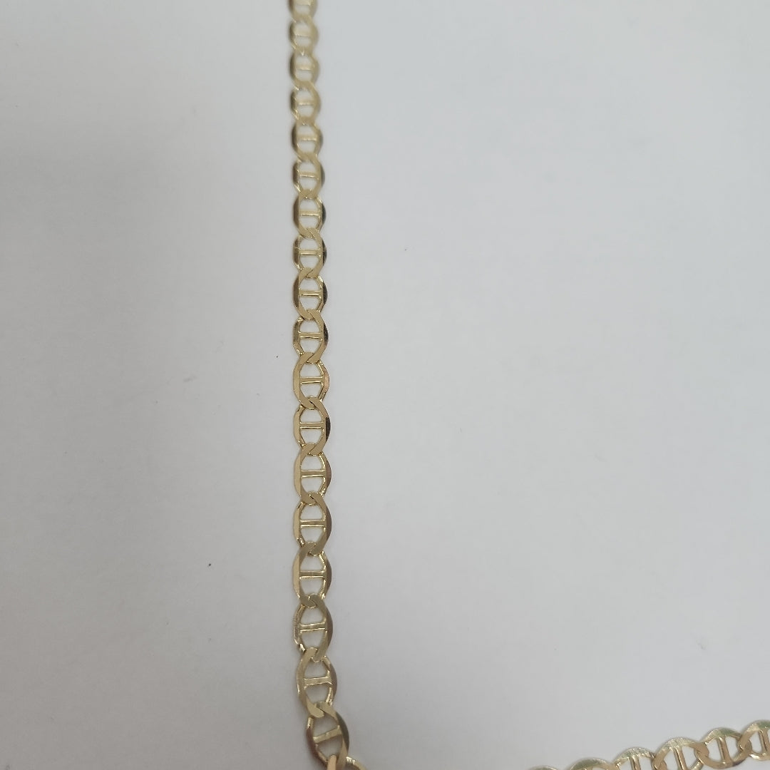 CADENAS TEJIDO MARINERA ORO 14K 50 CM 7.2 GR (NUEVO)
