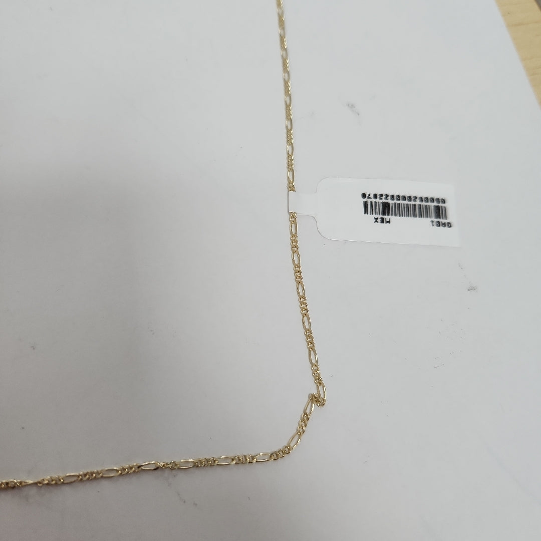 CADENAS TEJIDO 3X1 ORO 14K 55 CM 2.6 GR (NUEVO)