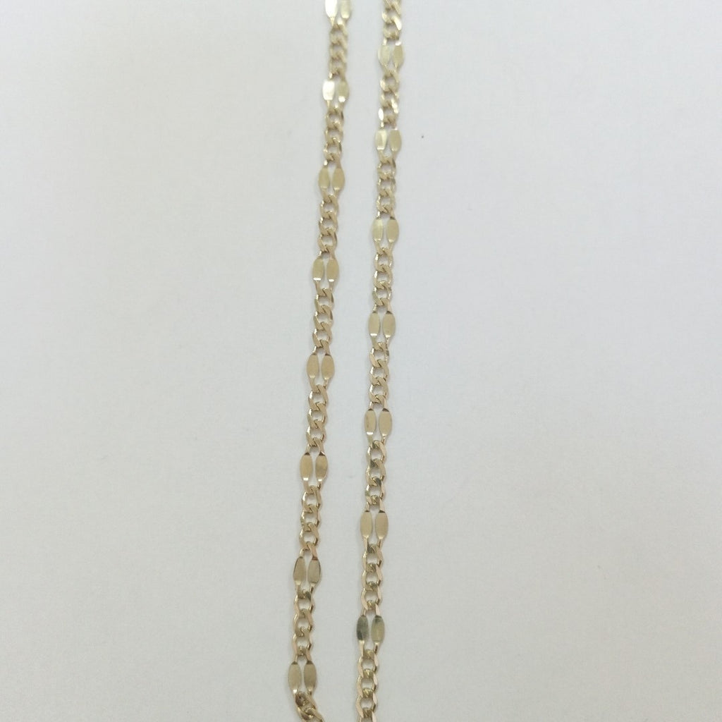 CADENAS TEJIDO ESPECIAL ORO 10K 55 CM 7.1 GR (NUEVO)
