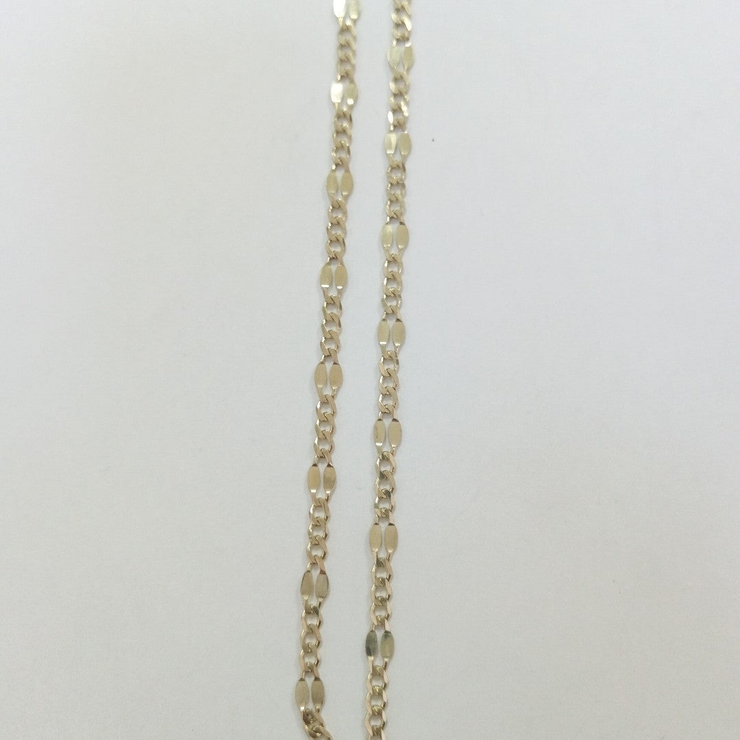 CADENAS TEJIDO ESPECIAL ORO 10K 55 CM 7.1 GR (NUEVO)