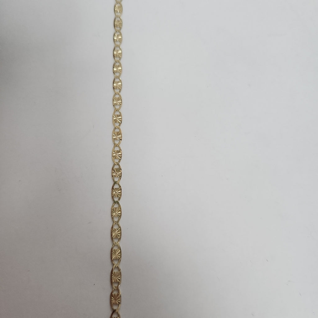 CADENAS TEJIDO GUCHI ORO 14K 55 CM 7.1 GR (NUEVO)