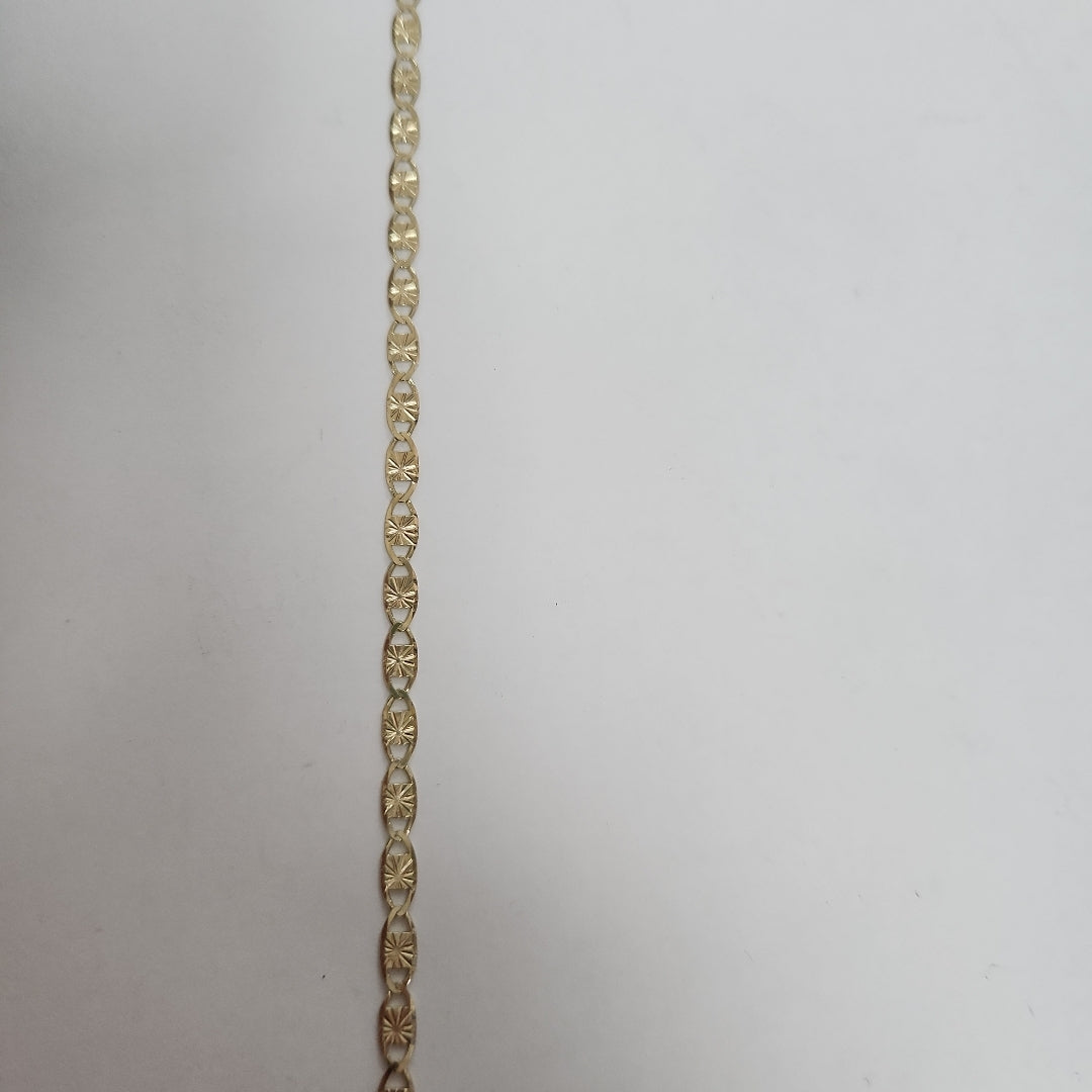 CADENAS TEJIDO GUCHI ORO 14K 55 CM 7.1 GR (NUEVO)