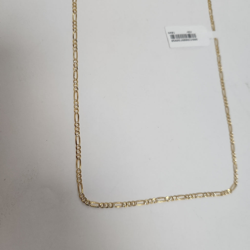 CADENAS TEJIDO 3X1 DIAMANTADA ORO 14K 55 CM 4.5 GR (NUEVO)