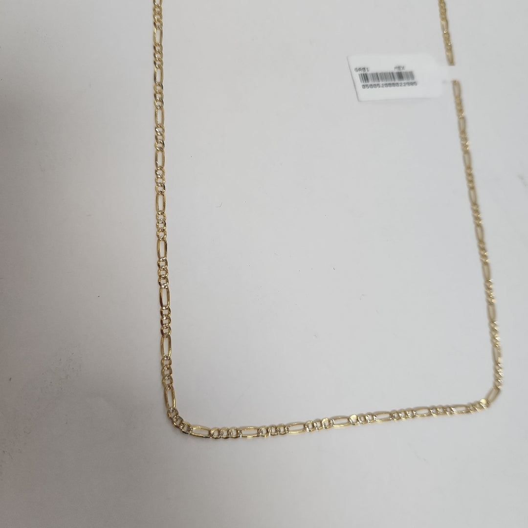 CADENAS TEJIDO 3X1 DIAMANTADA ORO 14K 55 CM 4.5 GR (NUEVO)