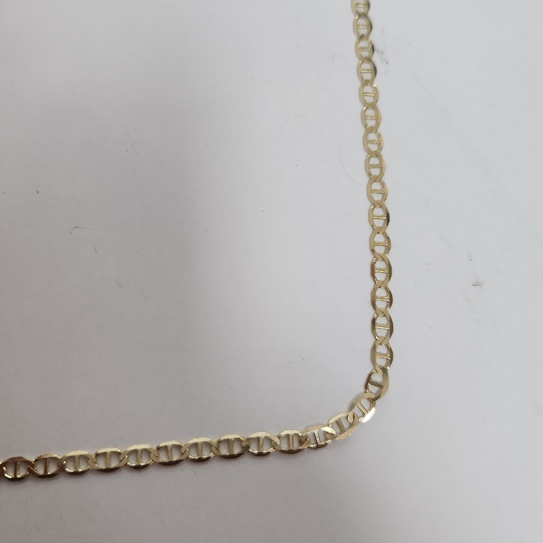 CADENAS TEJIDO MARINERA ORO 14K 60 CM 8.7 GR (NUEVO)