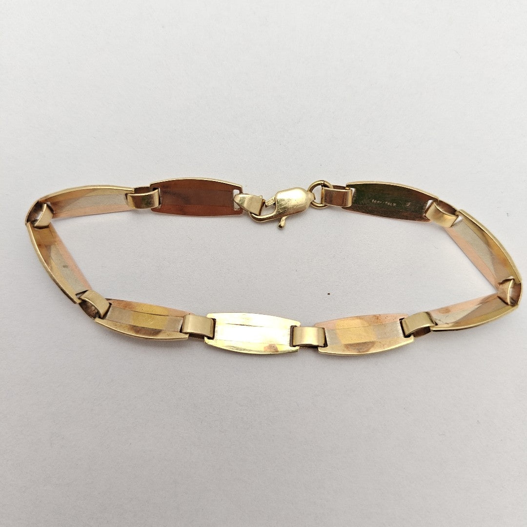 PULSERA ORO COMBINADO 10 K 2,50 GRMS (SEMINUEVO)