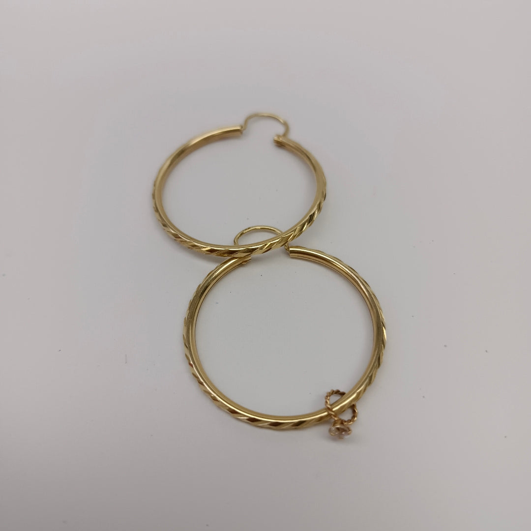ARRACADAS PAR ORO 14 K 2 GRMS (SEMINUEVO)