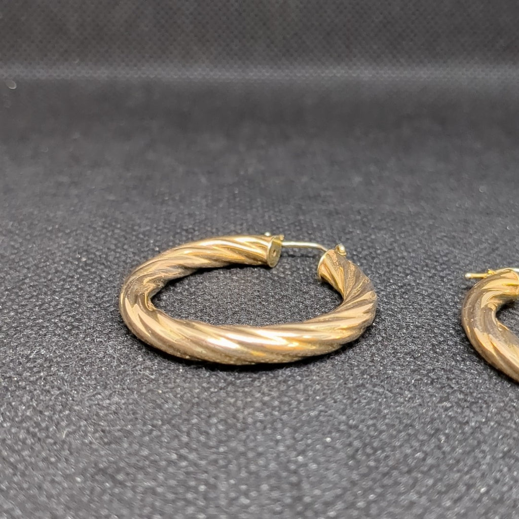 ARRACADAS PAR ORO 14 K 7.7 GRMS (SEMINUEVO)