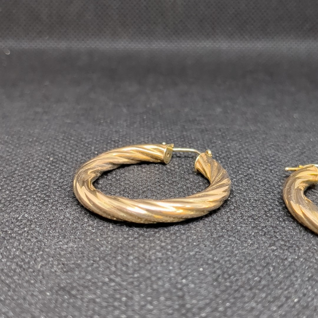 ARRACADAS PAR ORO 14 K 7.7 GRMS (SEMINUEVO)