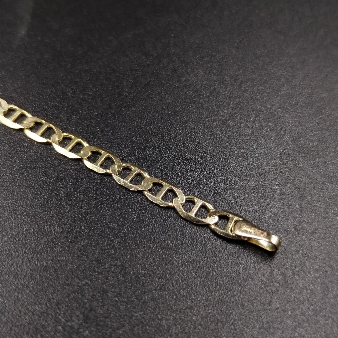 PULSERAS TEJIDO MARINERA ORO 14K 21 CM 3.4 GR (NUEVO)